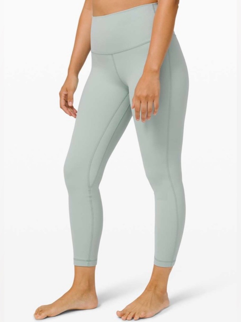 LULULEMON Hazy Jade Align II High-Rise‎ Pant 25" Active Workout Leggings Size 6